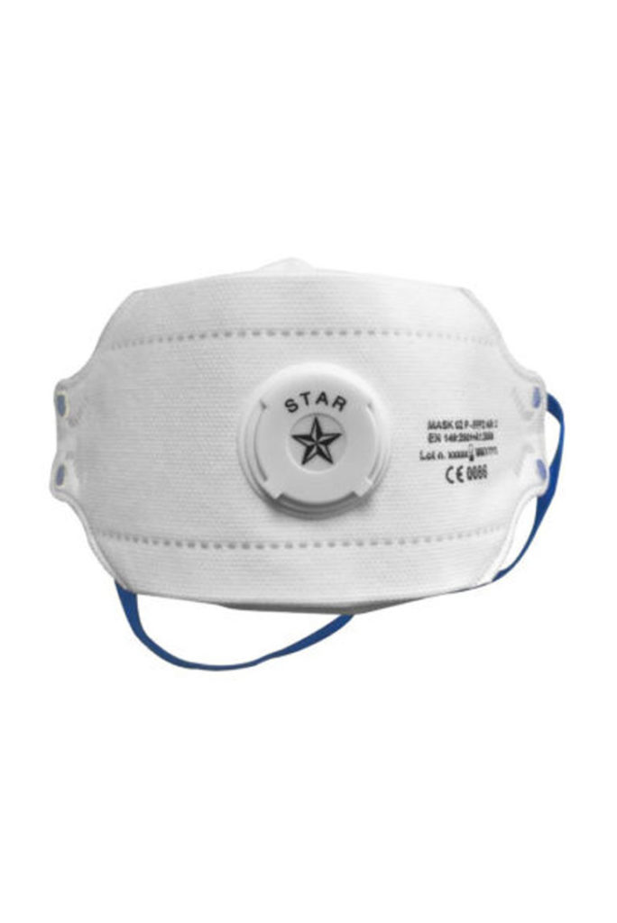 Respiratore pieghevole FFP2 con valvola MASK 02 P De Nittis silcam italia Abbigliamento da lavoro, Antinfortunistica, Sicurezza sul Lavoro, DPI, Alta Visibilità